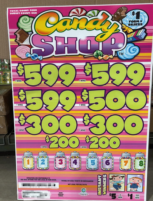 CANDY SHOP MINI CASHBOARD