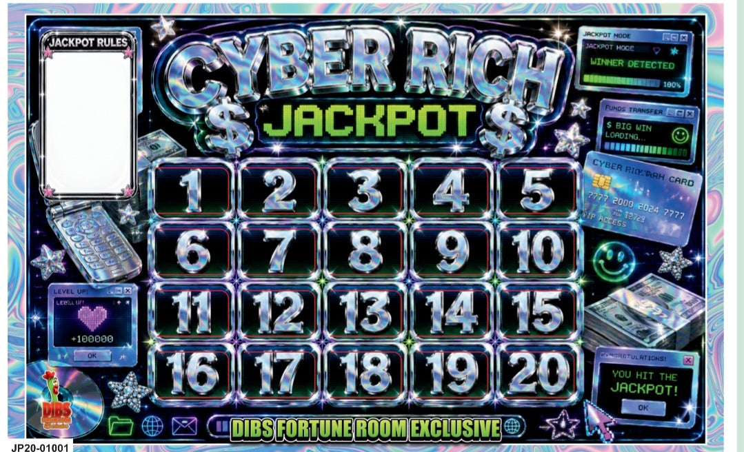 JACKPOT BOARD 20 WINDOW