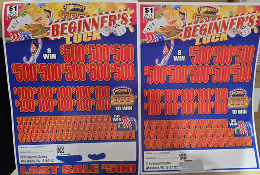 BEGINNERS LUCK JARS