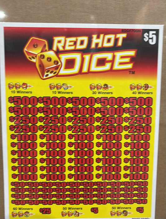 RED HOT DICE $5