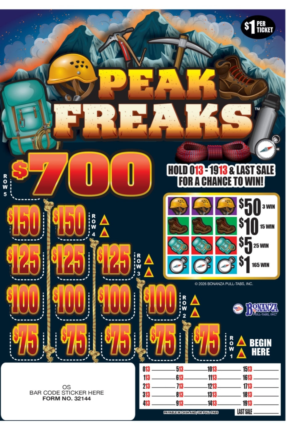 PEAK FREAKS BONANZA CUSTOM