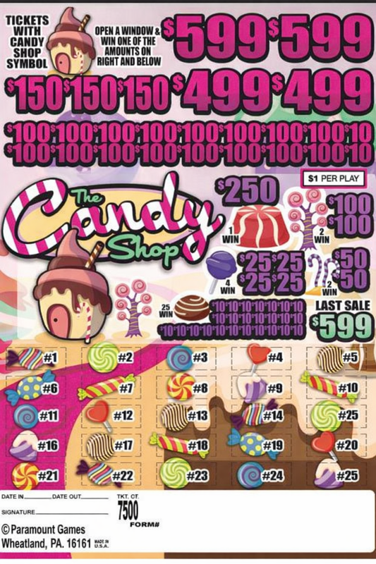 CANDY SHOP JARS WITH LAST SALE