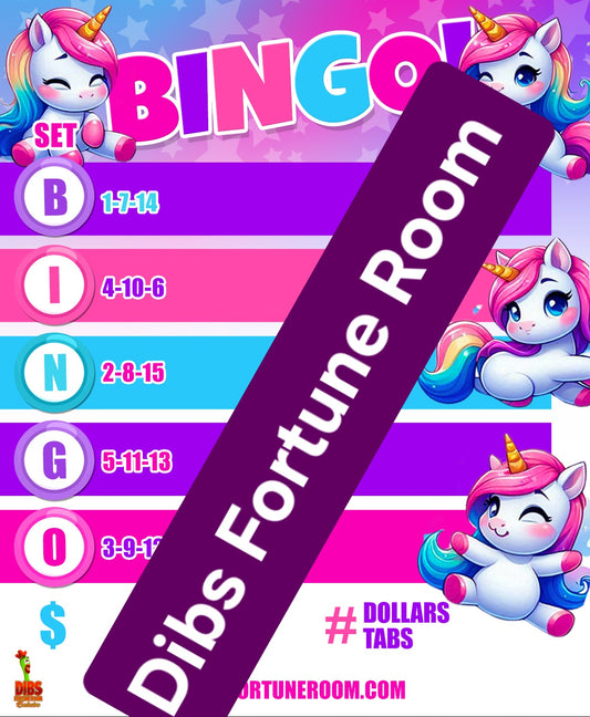 BINGO SETS NOTEPAD SET OF 3 (UNICORNS)