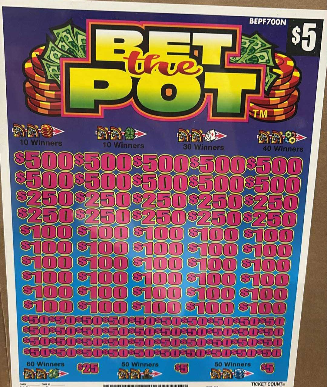 BET THE POT $5