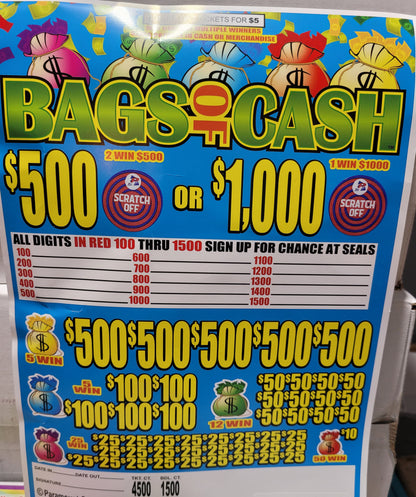 BAGS OF CASH $5 JAR