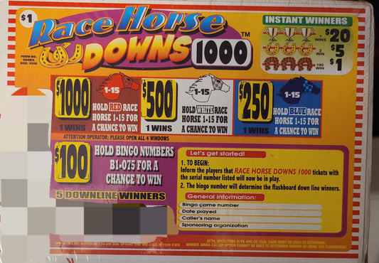 RACE HORSE DOWNS (1000)