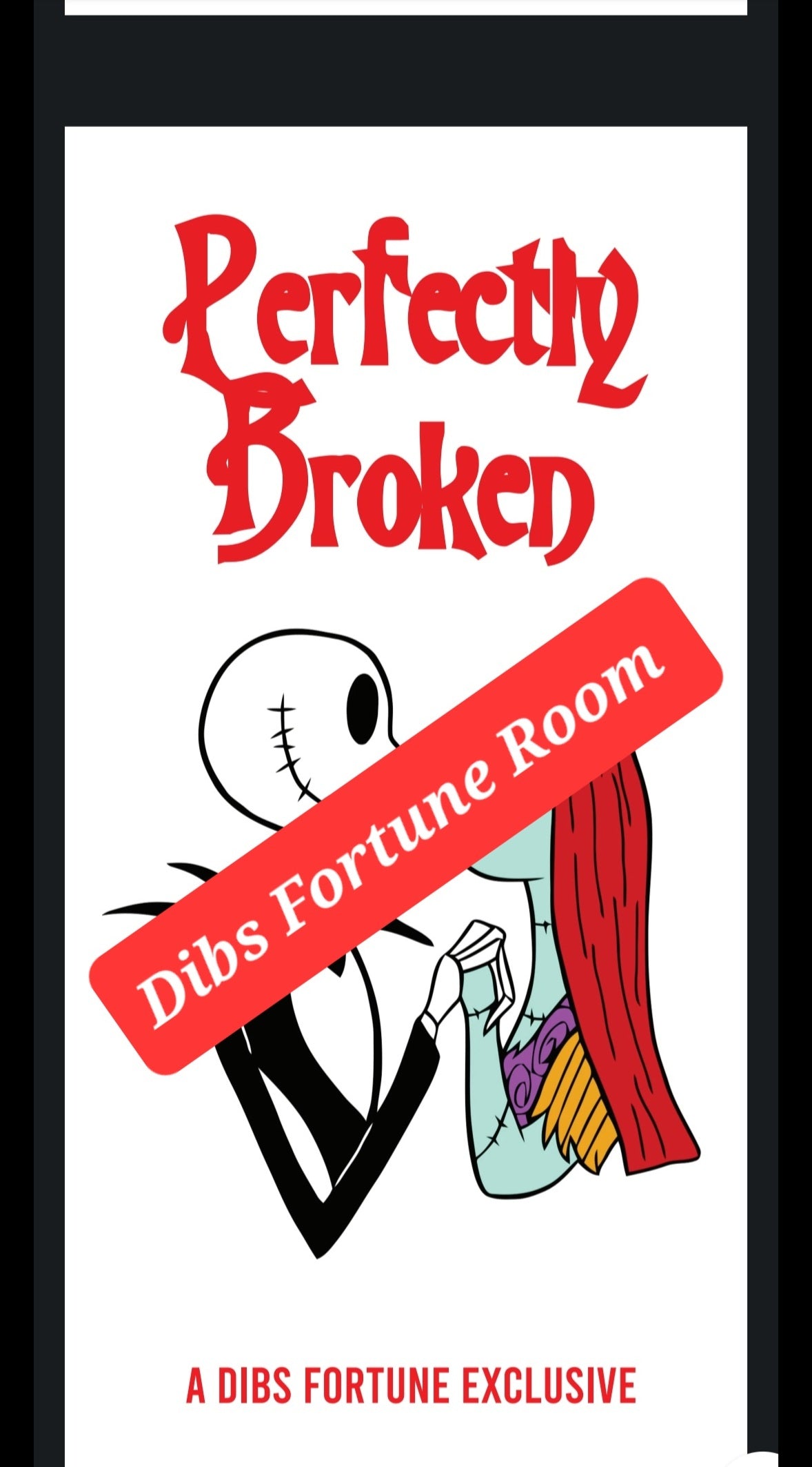PERFECTLY BROKEN JACK AND SALLY CASH BOARD $10