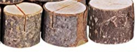 RUSTIC WOOD TAB HOLDERS SET OF 3