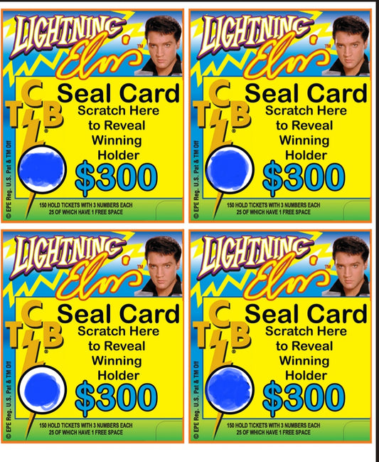 LIGHTNING ELVIS SEAL CARD
