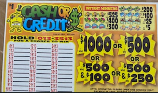 CASH OR CREDIT